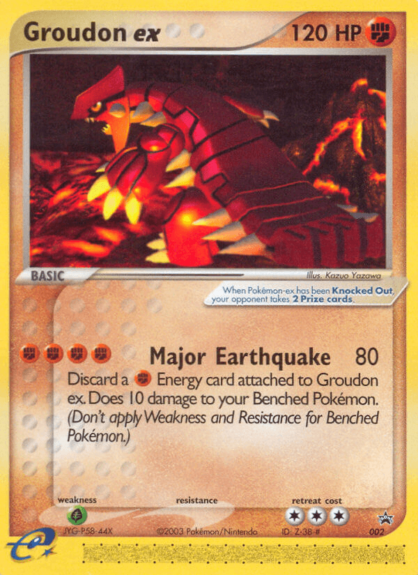 Groudon ex from Nintendo Black Star Promos