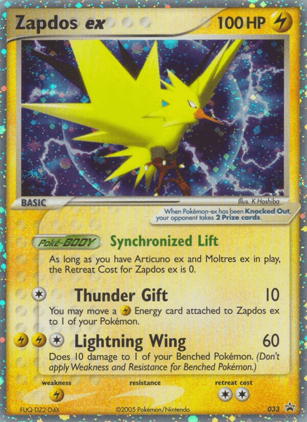 Zapdos ex Pokémon card