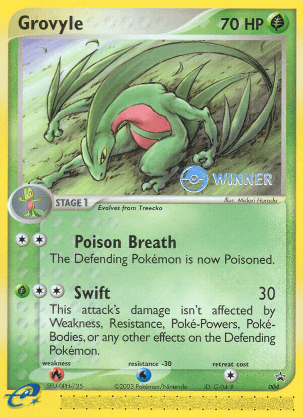 Grovyle Pokémon card
