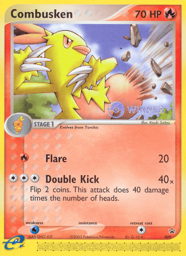 Combusken Pokémon card