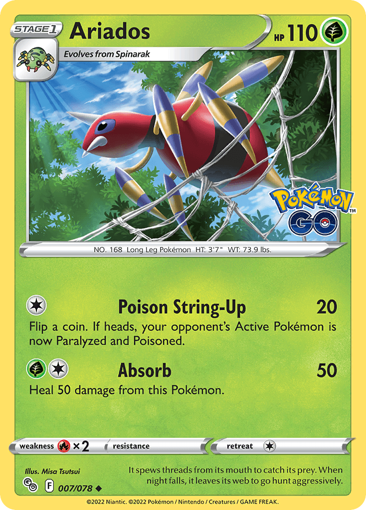 Ariados Pokémon card