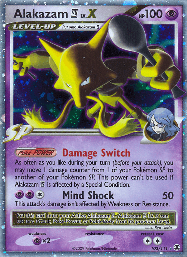 Alakazam E4 LV.X from Rising Rivals