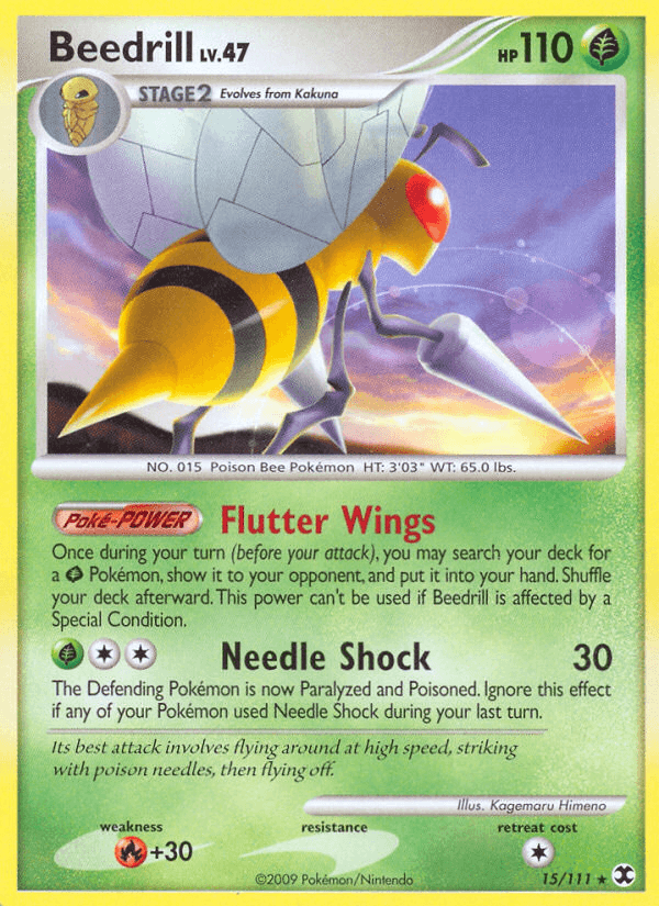 Beedrill Pokémon card