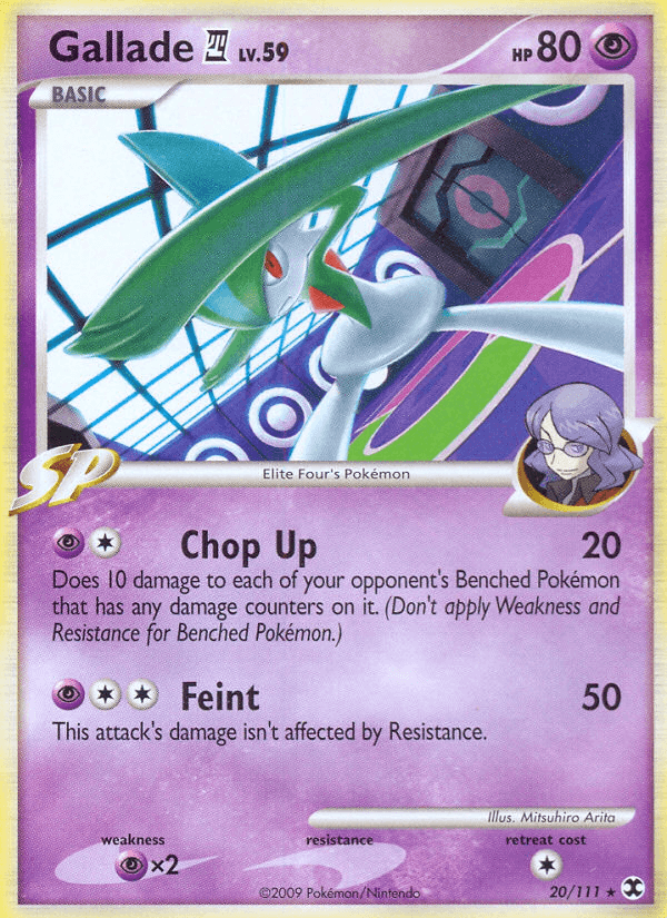 Gallade E4 Pokémon card