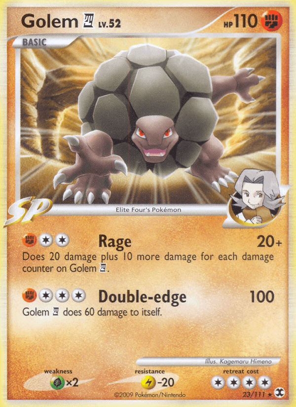 Golem E4 Pokémon card