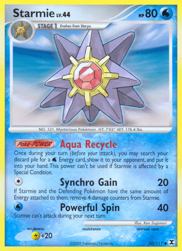 Starmie Pokémon card
