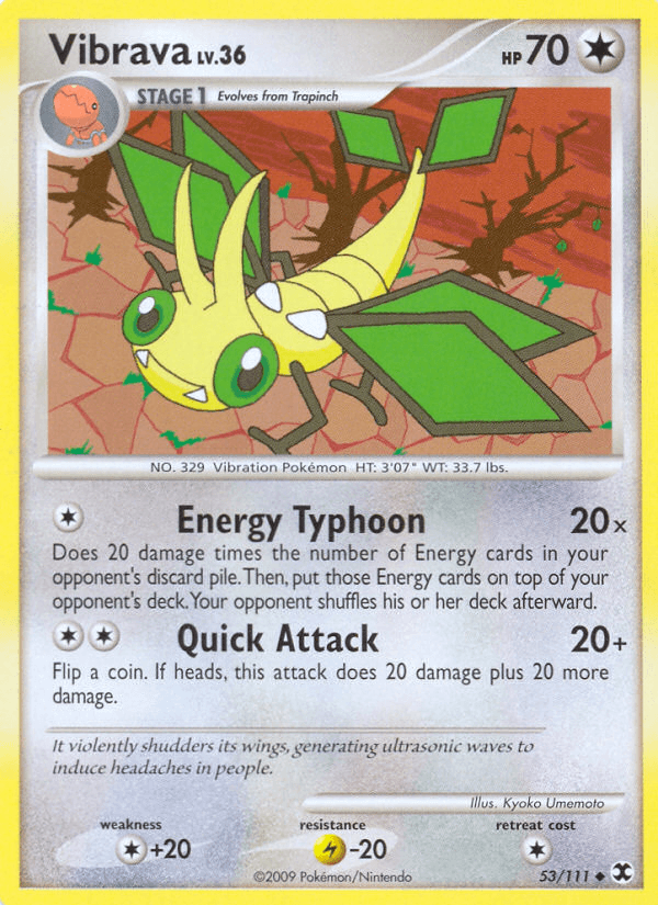 Vibrava Pokémon card