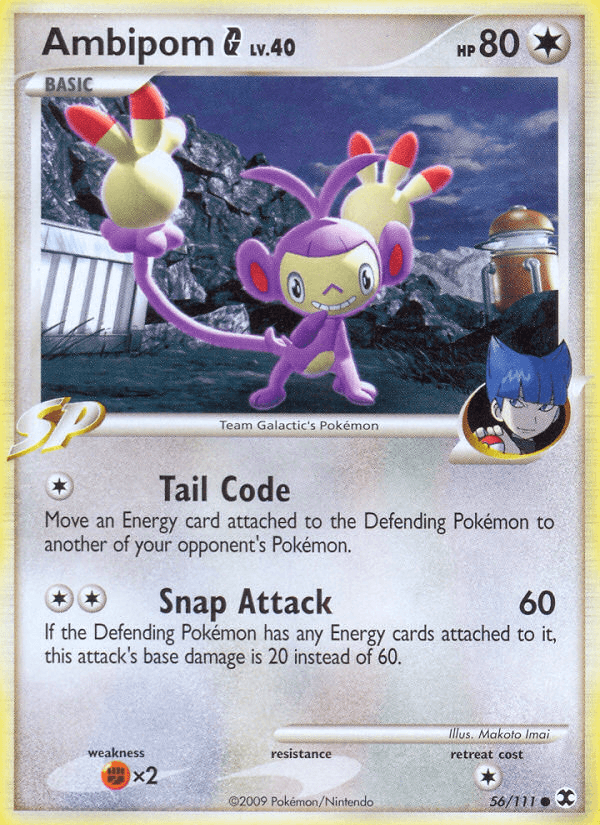 Ambipom G Pokémon card
