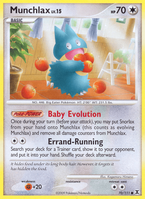 Munchlax Pokémon card