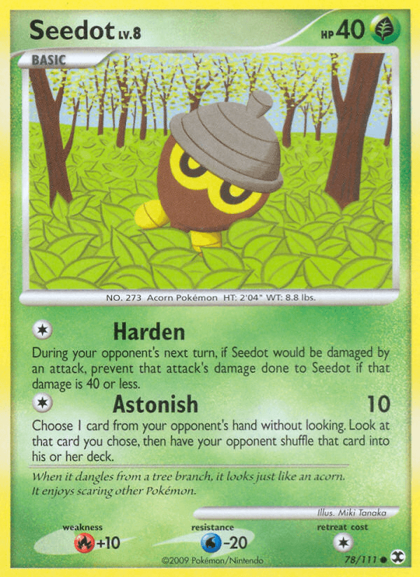 Seedot Pokémon card
