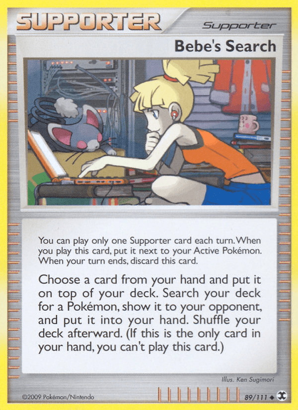 Bebe's Search Pokémon card