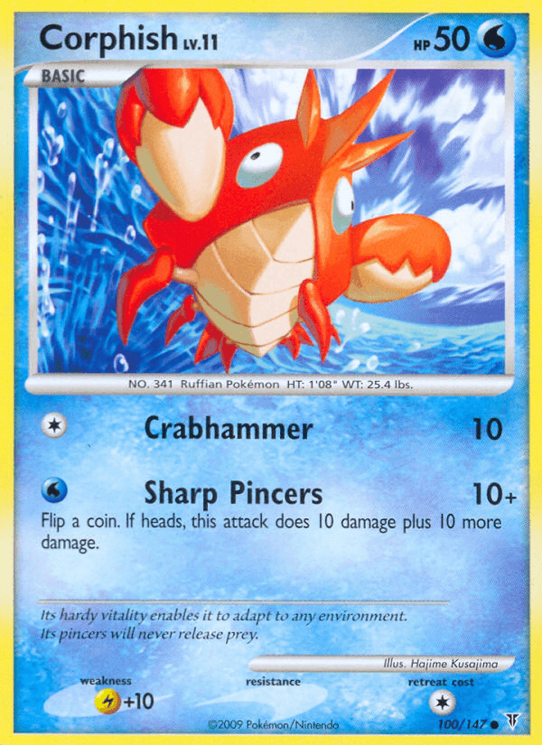 Corphish Pokémon card