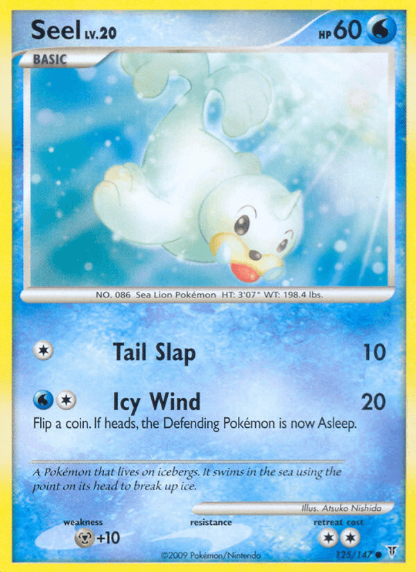 Seel Pokémon card