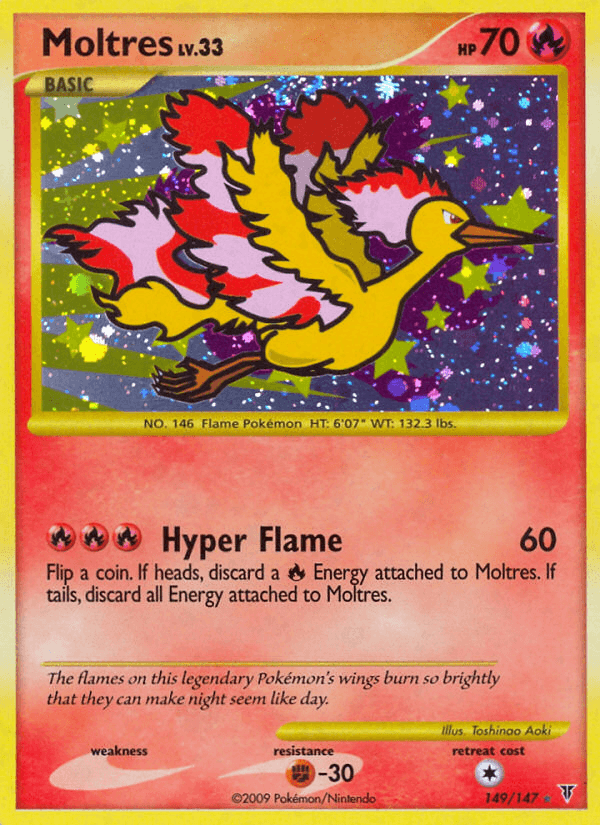 Moltres Pokémon card