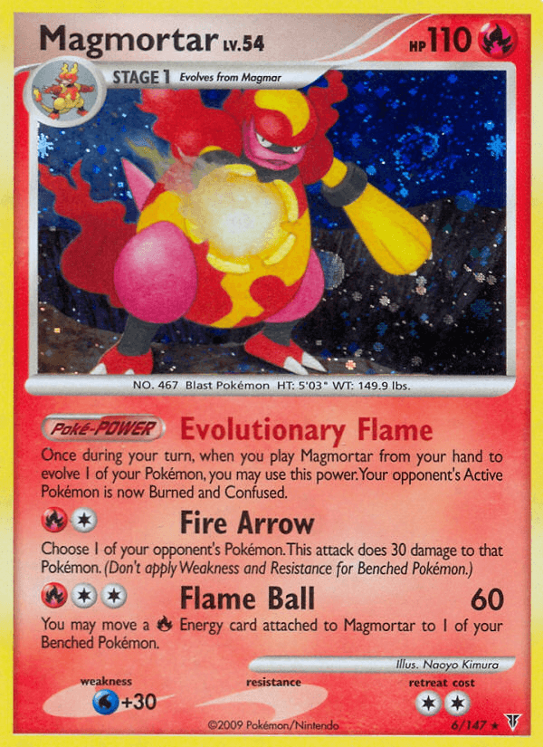 Magmortar Pokémon card