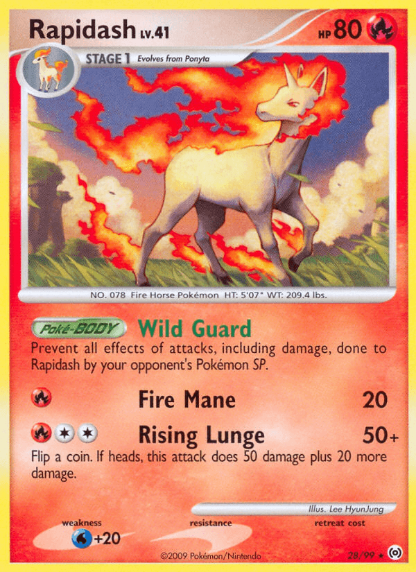 Rapidash Pokémon card
