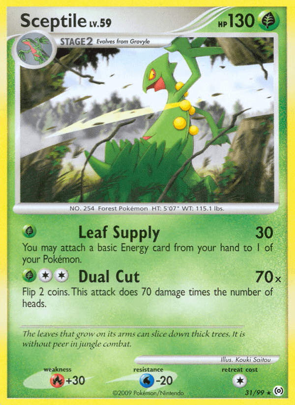 Sceptile Pokémon card