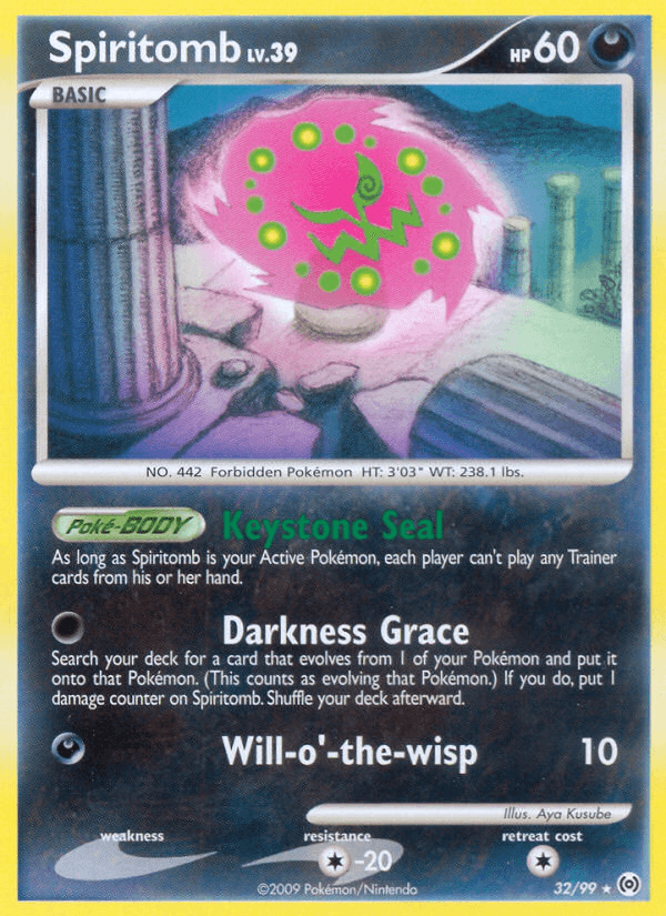 Spiritomb Pokémon card
