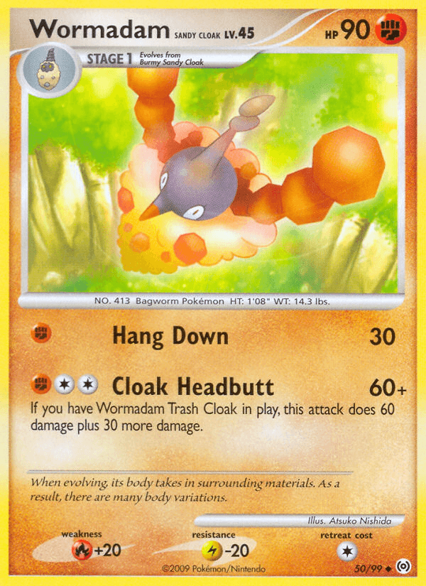 Wormadam Sandy Cloak Pokémon card