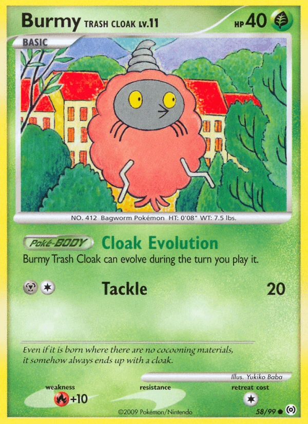Burmy Trash Cloak Pokémon card