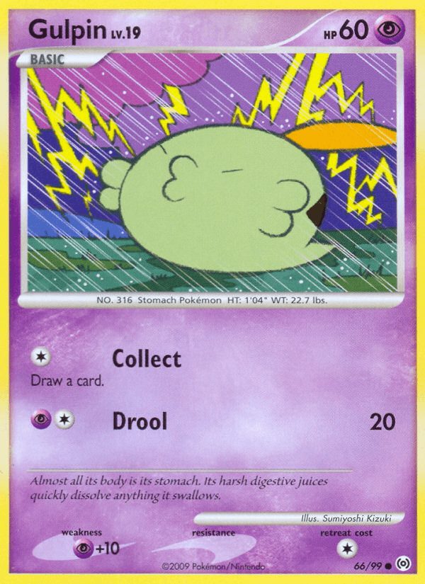 Gulpin Pokémon card