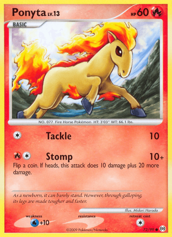 Ponyta Pokémon card