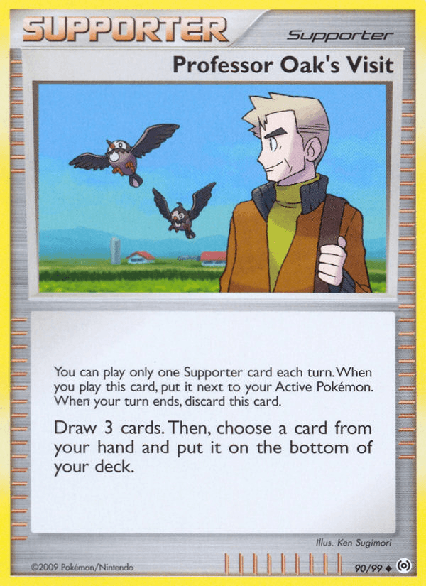 Professor Oak's Visit Pokémon card