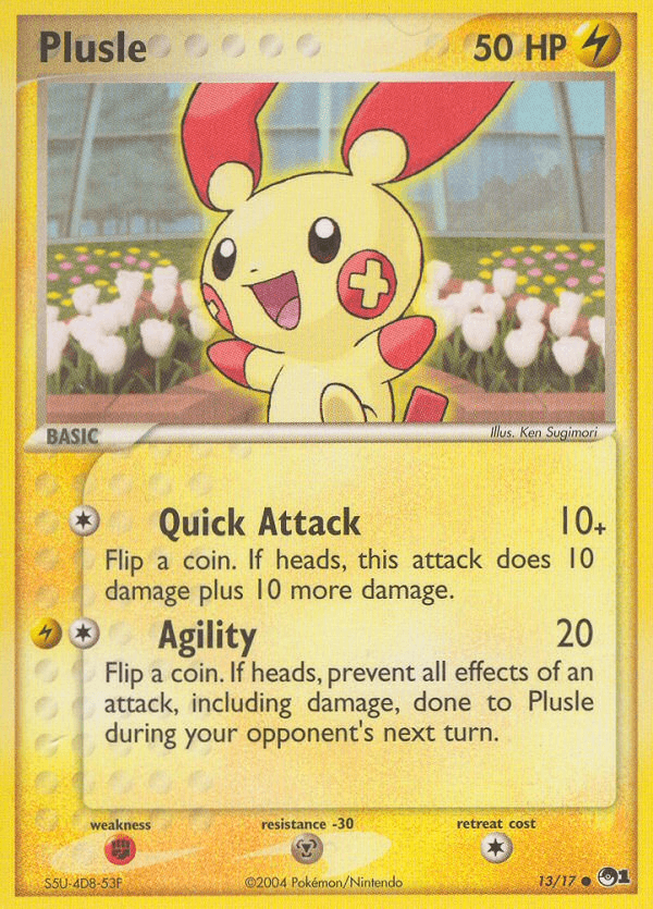 Plusle Pokémon card