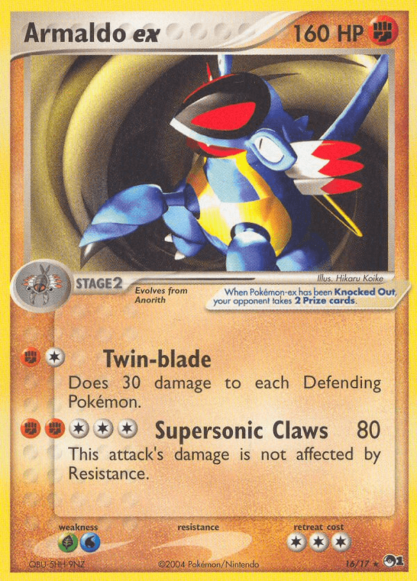 Armaldo ex Pokémon card