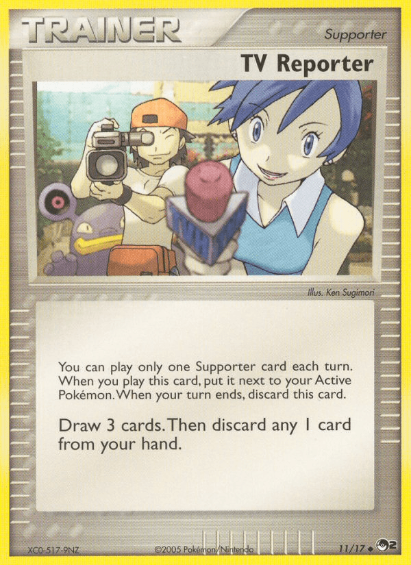 TV Reporter Pokémon card