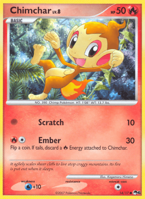 Chimchar Pokémon card