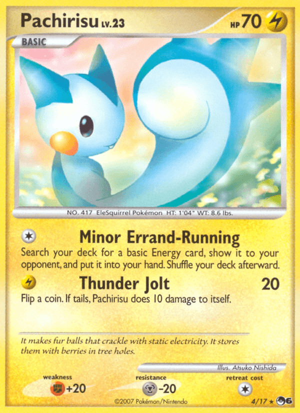 Pachirisu Pokémon card