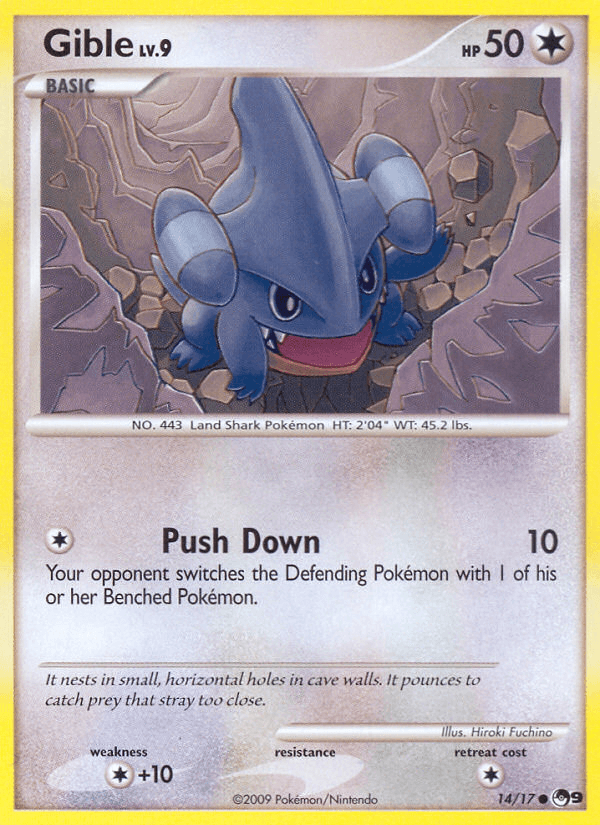 Gible Pokémon card