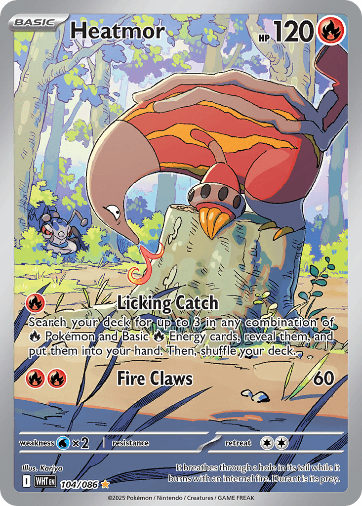 Heatmor Pokémon card
