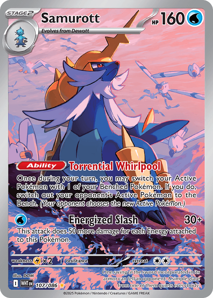Samurott Pokémon card
