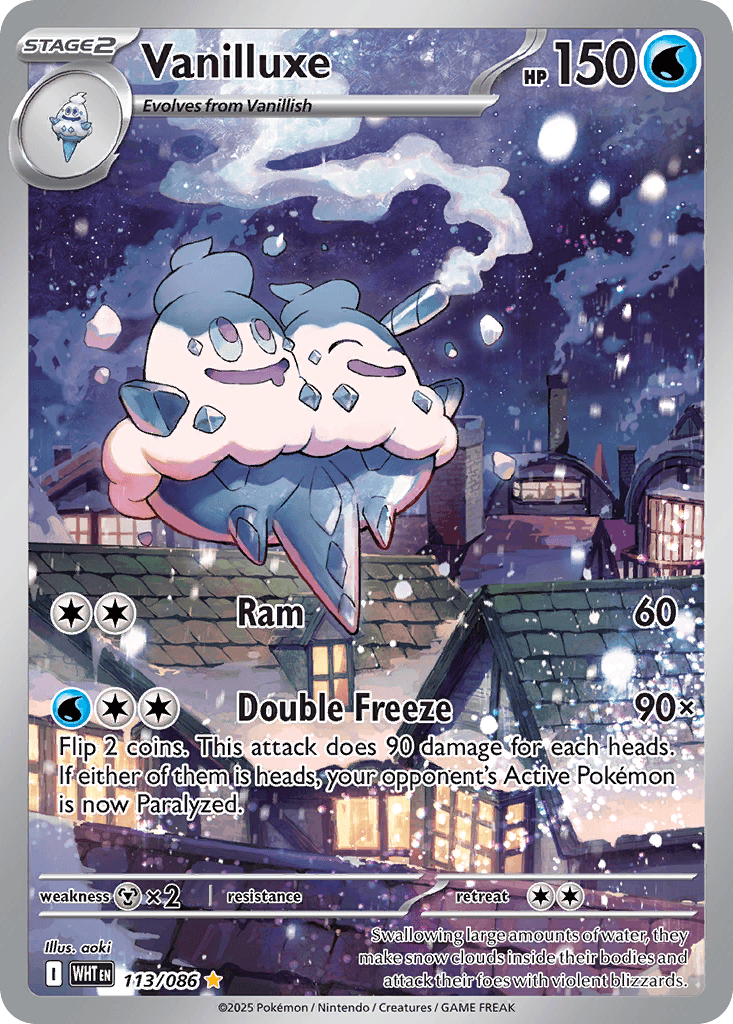 Vanilluxe Pokémon card