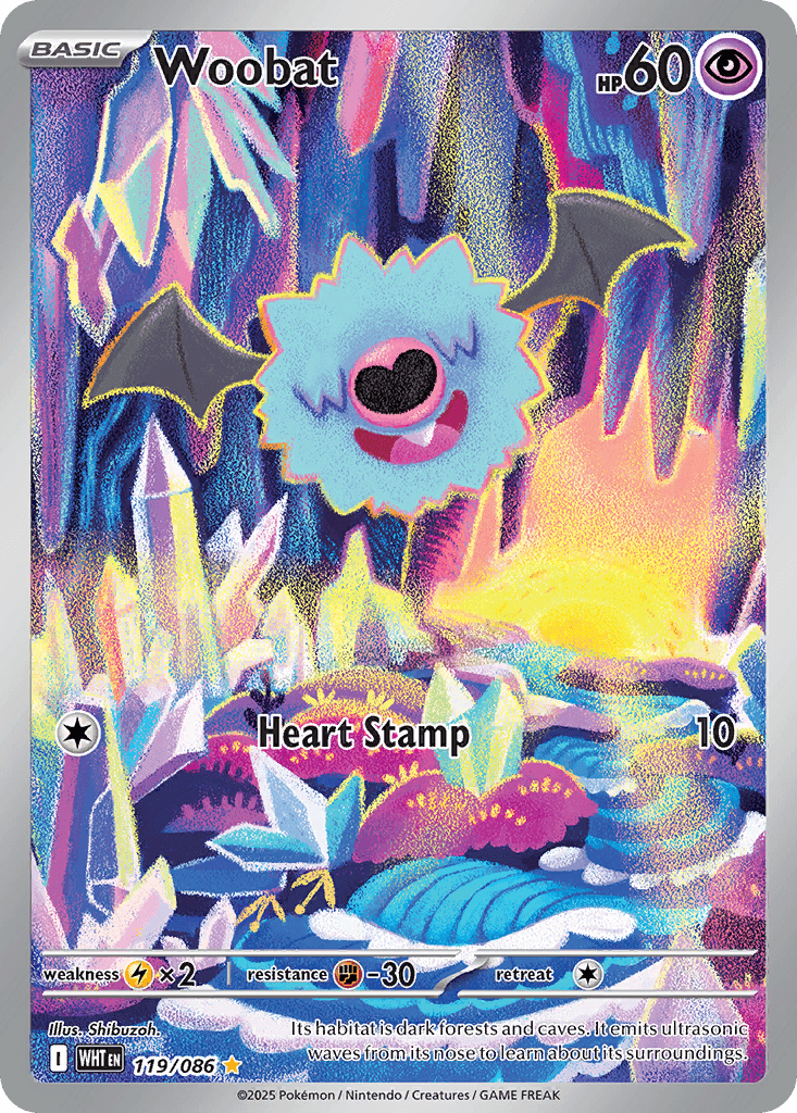 Woobat Pokémon card