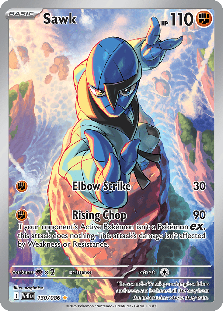 Sawk Pokémon card