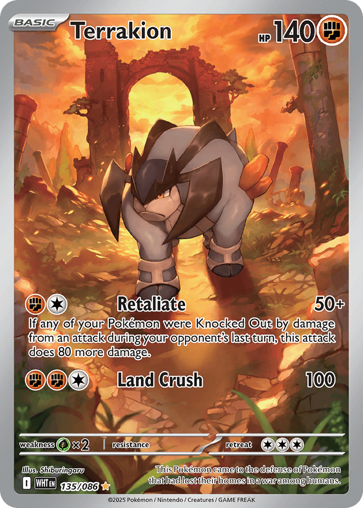 Terrakion Pokémon card