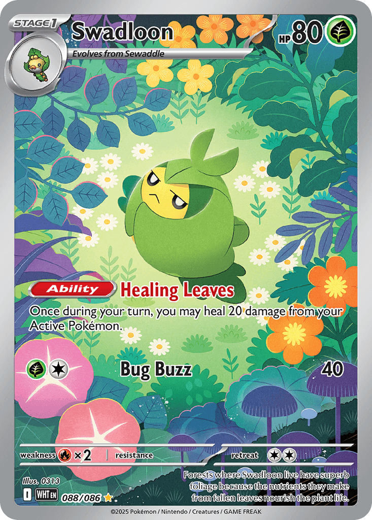 Swadloon Pokémon card