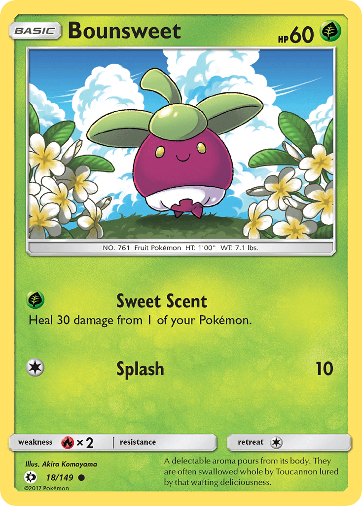 Bounsweet Pokémon card