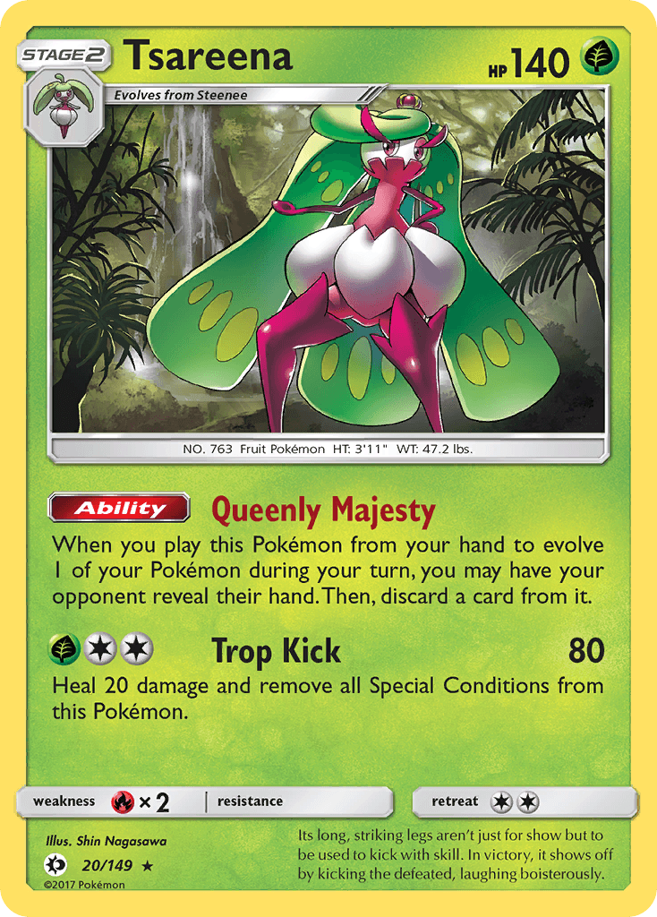 Tsareena Pokémon card