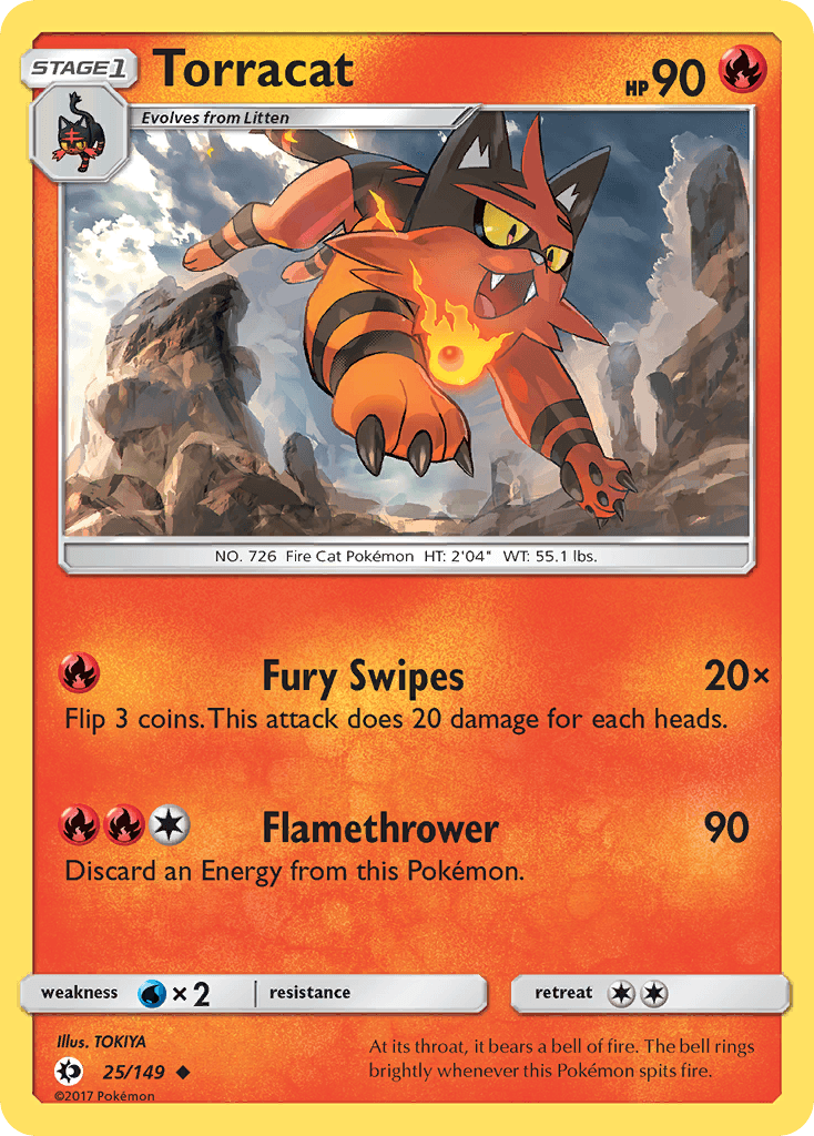 Torracat Pokémon card