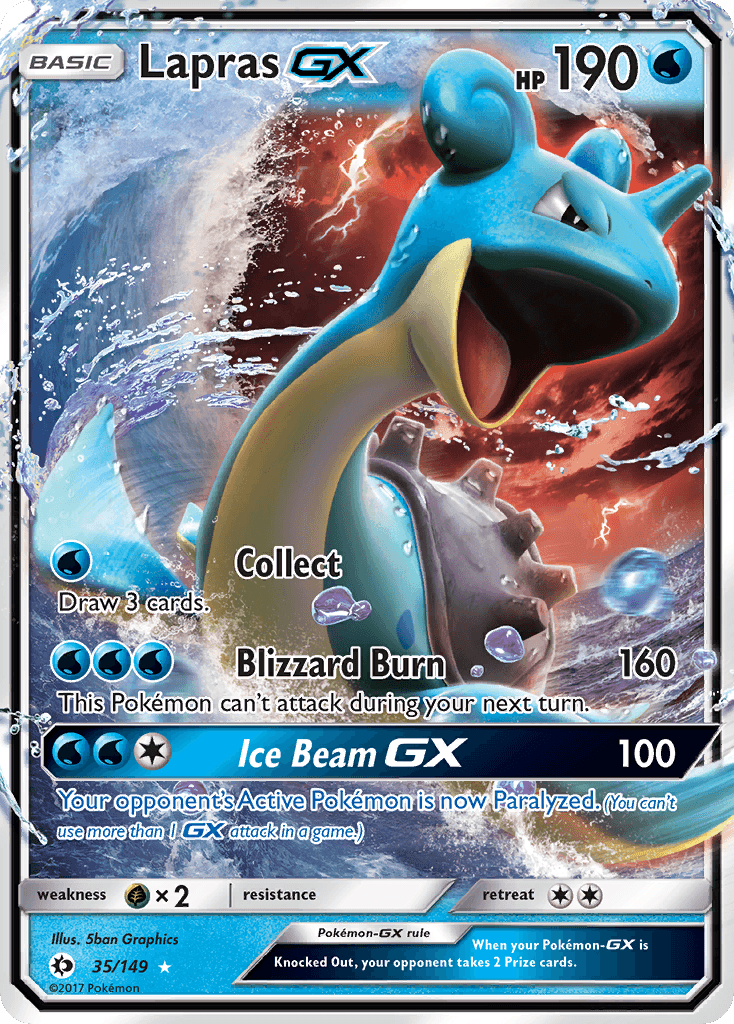 Lapras-GX from Sun & Moon