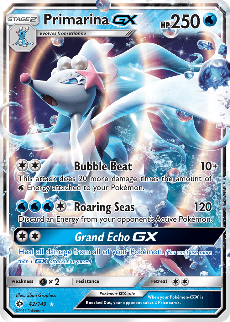 Primarina-GX Pokémon card
