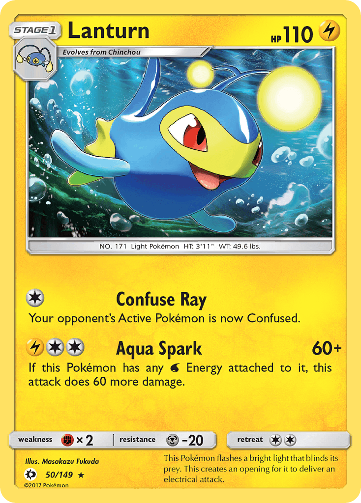 Lanturn Pokémon card
