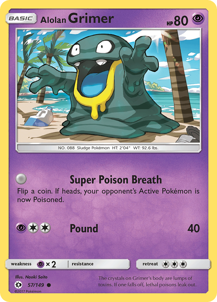 Alolan Grimer Pokémon card