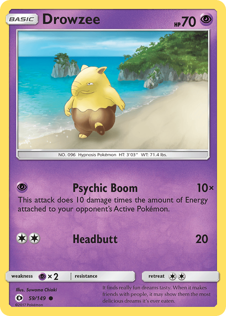 Drowzee Pokémon card