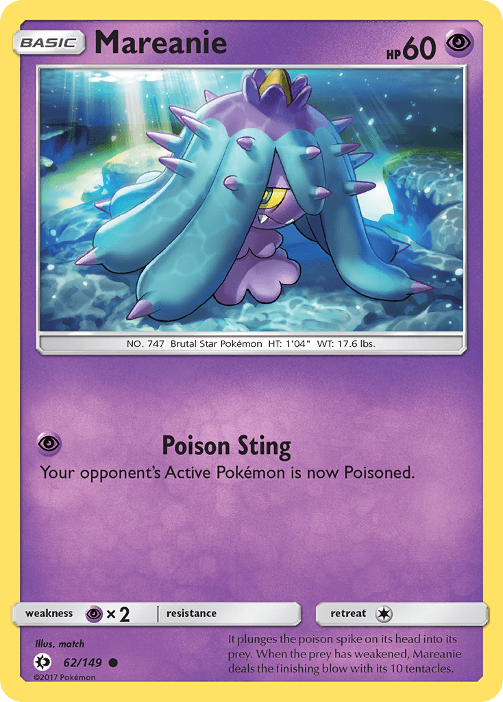 Mareanie Pokémon card