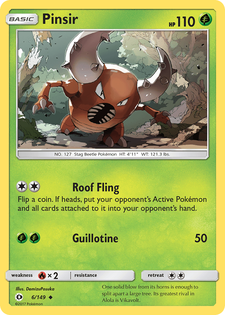 Pinsir Pokémon card